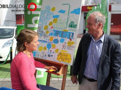 BSAG-Tour in Osterholz: Wunsch nach noch mehr Straßenbahn